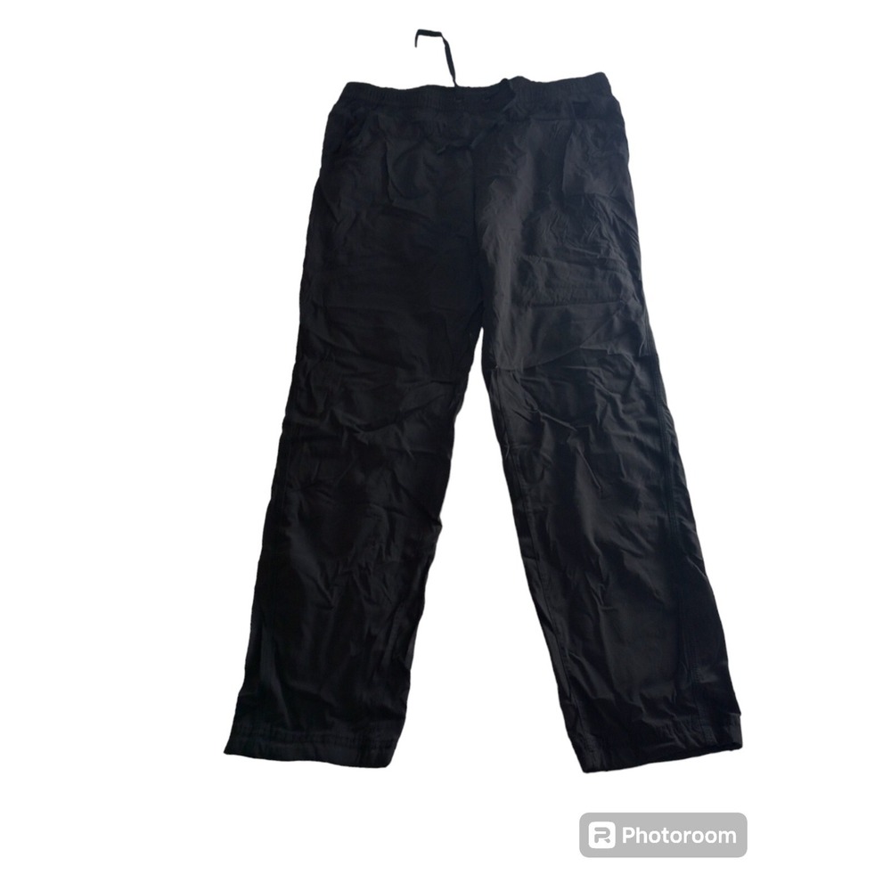 Eddie Bauer Pants Womens 12 Black  Nylon Outdoor Hiking Wind Breaker Pockets